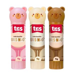 Kit Cola Bastão Ursinho Tris - 9g C- 3 Unidades