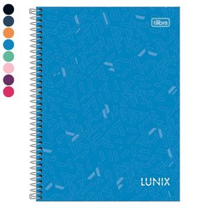 Pacote Caderno Colegial Lunix Tilibra Capa Dura Espiral - 10m 160 Folhas C- 4 Unidades