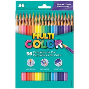 Lápis De Cor Multicolor - 36 Cores