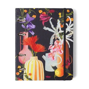 Caderno Criativo Argolado A5 Cicero - Office Duo Pautado & Pontado Ateliê Preto
