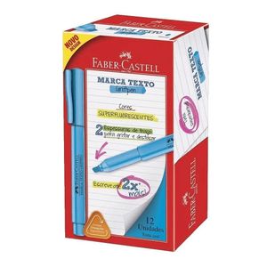 Caixa Marca Texto Grifpen Faber Castell - Azul C- 12 Unidades