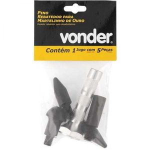 Pino Rebatedor + 4 Pontas Para Martilho De Ouro - Vonder