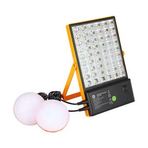 Luz De Emergência Com Painel Solar 28w Cor:laranja
