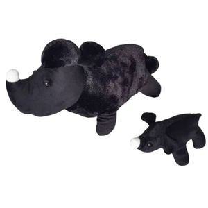 Bichos Grávidos Poodle Preto Com Filhote Antialérgico Bichos De Pano