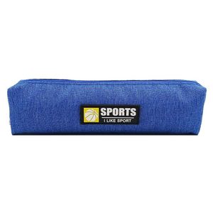 Estojo Escolar Azul - Bolsa Organizador Porta Lápis, Caneta 20.5x5.5cm