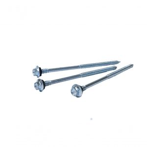 Parafuso Zincado Para Fixação Em Terça De Madeira - 12x4.3/8 (5.5x110mm), Ponta 17 - 600 Peças