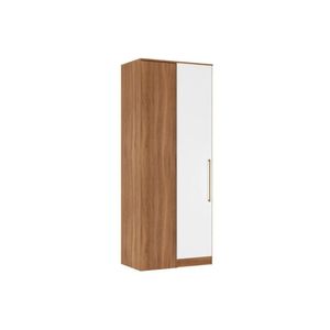 Módulos De Quarto Irlanda Guarda Roupa Canto Reto 71150k Irlanda C- 1 Porta Amendola-branco - Demóbile