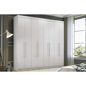 Guarda Roupa 8 Portas E 4 Gavetas Master New 8.4 Branco - Santos Andirá
