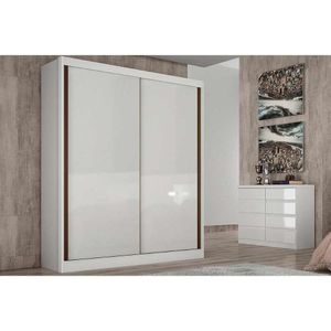 Guarda Roupas 2 Portas De Correr E 3 Gavetas Virtus-toledo Branco - Novo Horizonte