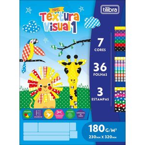 Bloco Folhas P- Recorte E Dobradura Textura Visual 1 Tilibra - 180gr 36 Folhas
