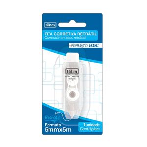 Fita Corretiva Retrátil Tilibra - 5mx5mm