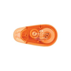 Fita Corretiva Mini Faber Castell - 4mm X 6m Laranja
