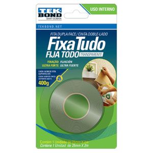 Fita Acrílica Dupla Face Tekbond - 12mmx2m 400g