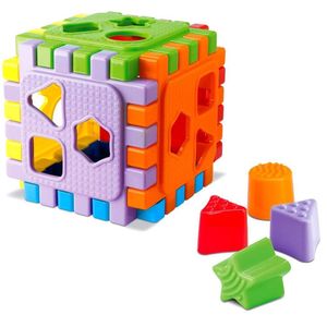 Cubo Didático Colorido Blocos De Encaixe - Silmar