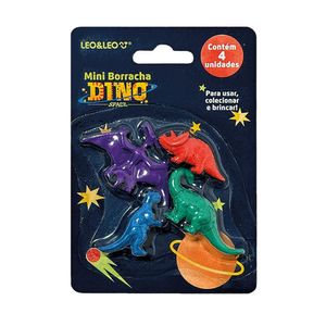 Kit Borracha Dinossauro Leonora - C- 4 Unidades