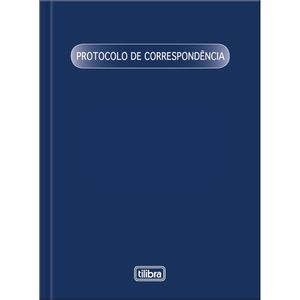 Livro Protocolo De Correspondência Capa Dura Tilibra - 104 Folhas