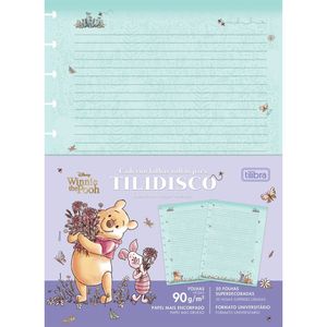 Refil Tilidisco Universitário Pooh Tilibra - 90g 50 Folhas