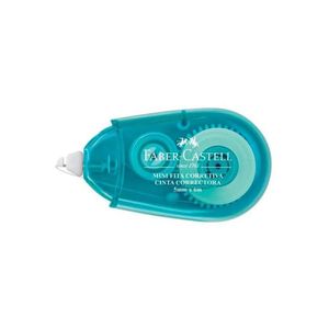 Fita Corretiva Mini Faber Castell - 4mm X 6m Azul