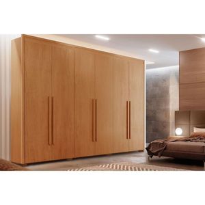 Guarda Roupa Casal 6 Portas E 6 Gavetas C- Pés Creta Naturale - Rufato