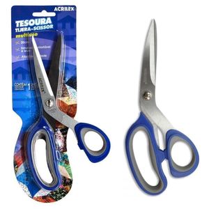 Tesoura Multiuso Acrilex - 200mm Azul