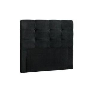 Painel De Cama Box Estofada Clean Plus Solteiro - Suede Preto - Simbal