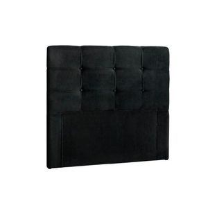 Painel De Cama Box Estofada Clean Plus Solteiro - Suede Preto - Simbal