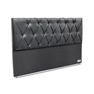 Painel De Cama Box Estofada 195 Murat Facto Gray King 195 - Courano Cinza - Ortobom