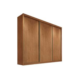 Guarda Roupa 3 Portas De Correr E 6 Gavetas Diamond-londres Cumaru - Novo Horizonte