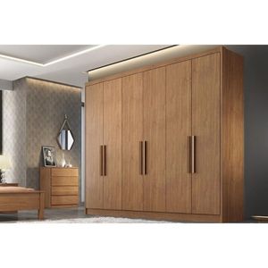 Guarda Roupa 6 Portas E 4 Gavetas Rizon-linea Plus Cumaru - Novo Horizonte