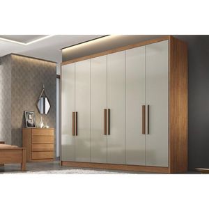 Guarda Roupa 6 Portas E 4 Gavetas Rizon-linea Plus Cumaru-fendi - Novo Horizonte