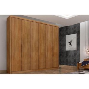 Guarda Roupa 6 Portas E 6 Gavetas Santoro-bolonha Cumaru - Novo Horizonte