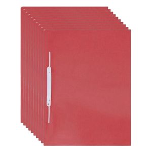 Pastas C- Grampo Trilho Acp - Vermelho C- 10 Unidades