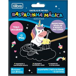 Raspadinha Magica Unicórnio Tilibra - C- 6 Cartelas