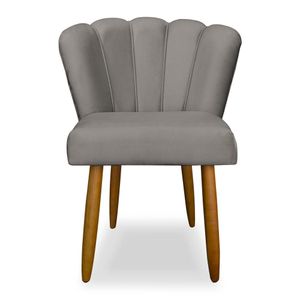 Cadeira De Jantar Flor Confortável Reforçada Balaqui Decor Capuccino