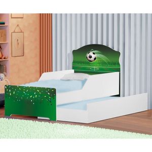Mini Cama Infantil Com Auxiliar Pop Arena Futebol