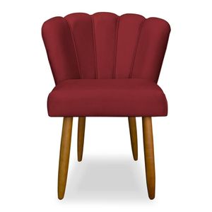 Cadeira De Jantar Flor Confortável Reforçada Balaqui Decor Vermelho