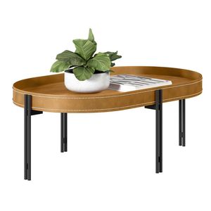 Mesa de Centro Com Tampo Arredondado Mônica Nature