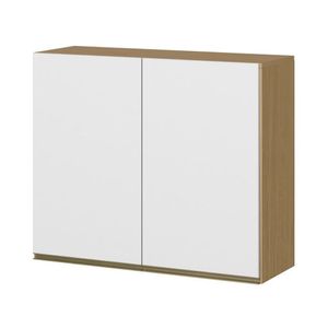 Armário Aéreo de Cozinha 2 Portas Mdp Nevasca Atacama Branco