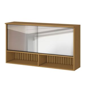 Armário Aéreo Para Cozinha Com Porta de Vidro de Correr Raiar Atacama