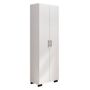 Livreiro 5 Prateleiras C- Portas Grandes Office Branco