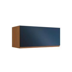 Armário Aéreo Cozinha Modulado Ciela R648 Com 1 Porta Basculante 80cm Canela Azul