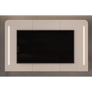 Home P- Tv Até 75 Pol Atlas 100% Mdf C- Led 218x135cm Off White - Dj Móveis