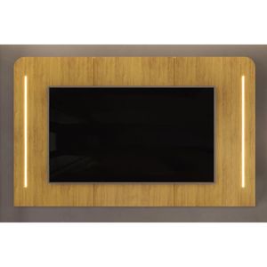 Home P- Tv Até 75 Pol Atlas 100% Mdf C- Led 218x135cm Cedro - Dj Móveis