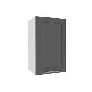 Armário Aéreo Cozinha Modulado Fettuccine Com 1 Porta 40cm Branco Ardósia Politorno