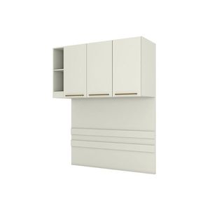 Armário Ponte Modulado Aéreo Casal C- 3 Portas Mc13 Seletto Areia - Henn