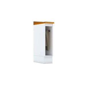Balcão De Cozinha Modulado Com Tampo Americana Porta Toalha 20cm Branco