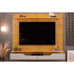 Home P- Tv Até 60 Pol Levi C- Prateleiras 160x146cm Cedro-bali - Dj Móveis