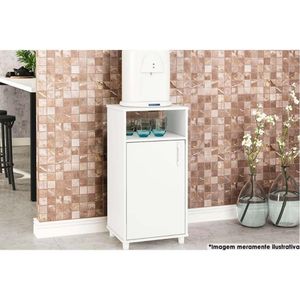 Gabinete Lavanderia Balcão P- água C- 1 Porta 42cm Branco - Politorno