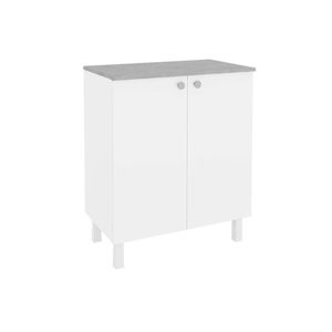 Gabinete Multiuso P- área Serviço Duo Duplo Baixo C- 2 Portas Branco - Telasul