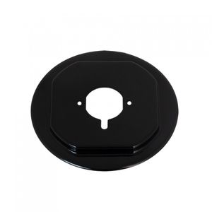 Flange Esmaltada Média Sistema Anti-Rotação Para Cooktop Preto